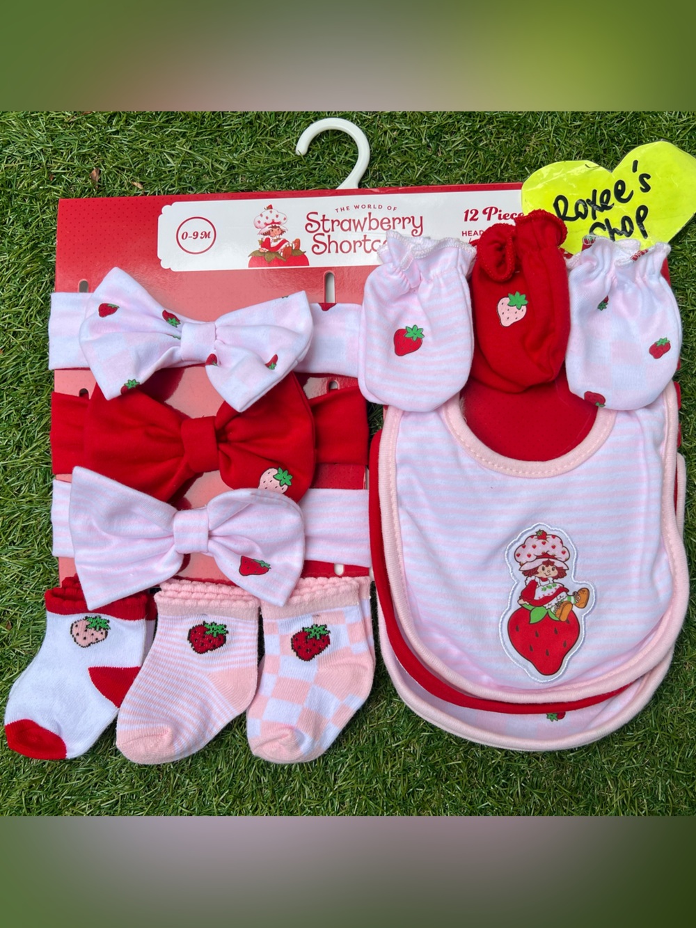Strawberry Shortcake Baby Girl Striped 12pc Set 0-9mos